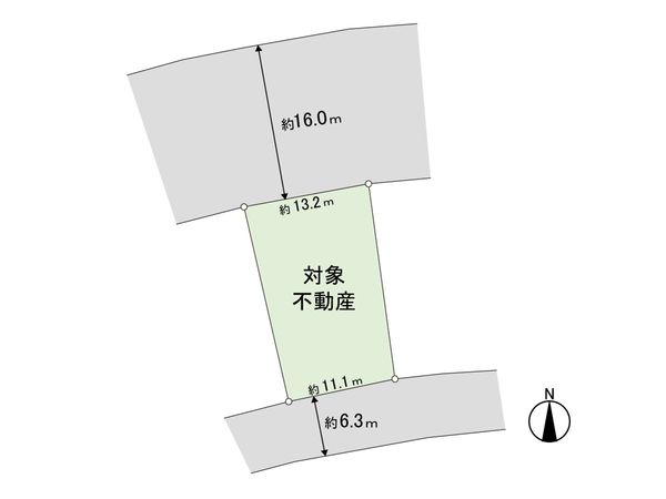 鶴が丘3丁目 土地 区画図 鶴が丘3丁目 土地 区画図