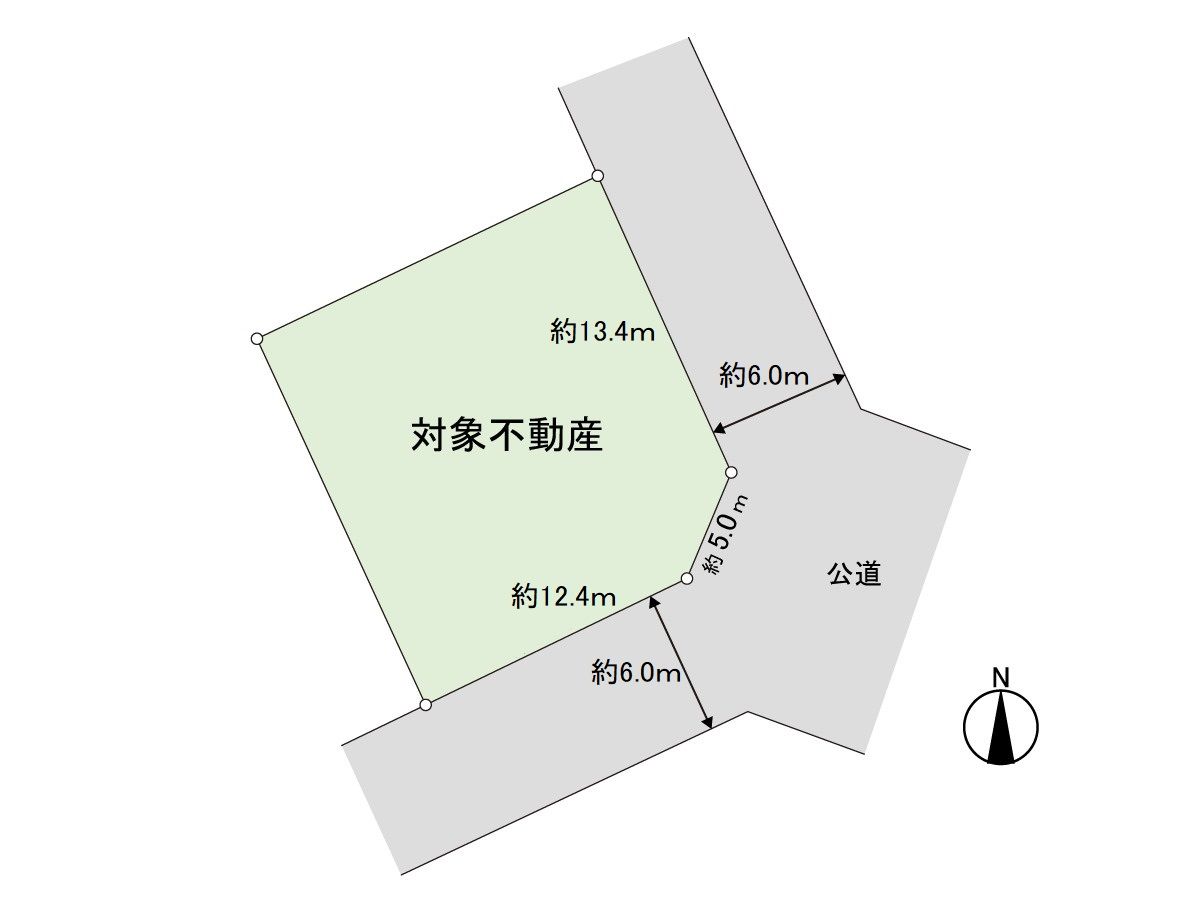 富谷市あけの平2丁目 土地 区画図 区画図