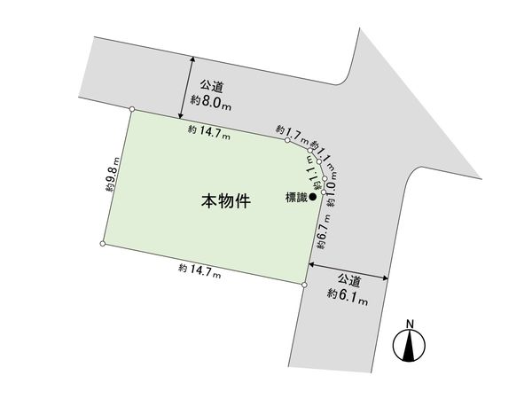 将監13丁目 土地A区画 区画図 将監13丁目 土地A区画 区画図