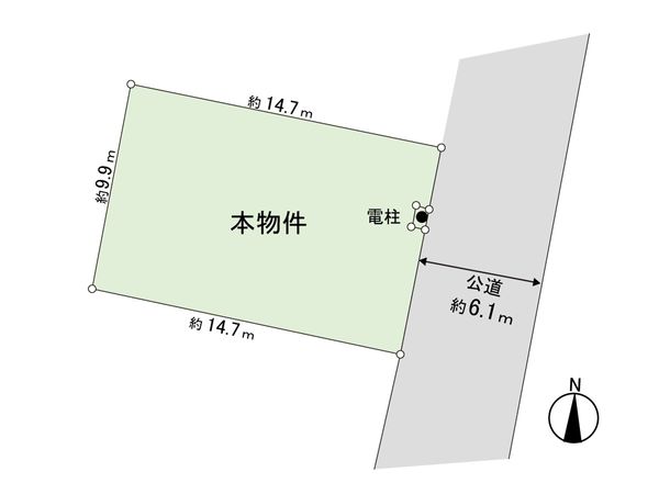 将監13丁目 土地B区画 区画図 将監13丁目 土地B区画 区画図