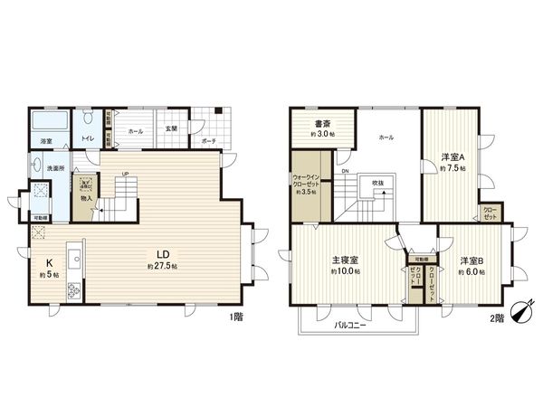 富谷市成田6丁目 戸建 間取図(平面図)