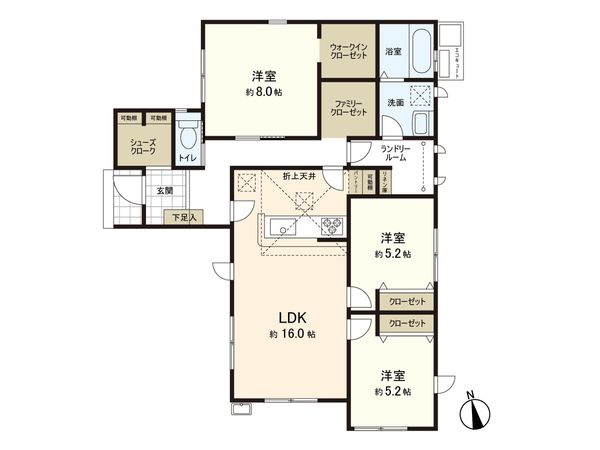 富谷市ひより台2丁目 新築戸建 間取図(平面図) 富谷市ひより台2丁目 新築戸建 間取図(平面図)