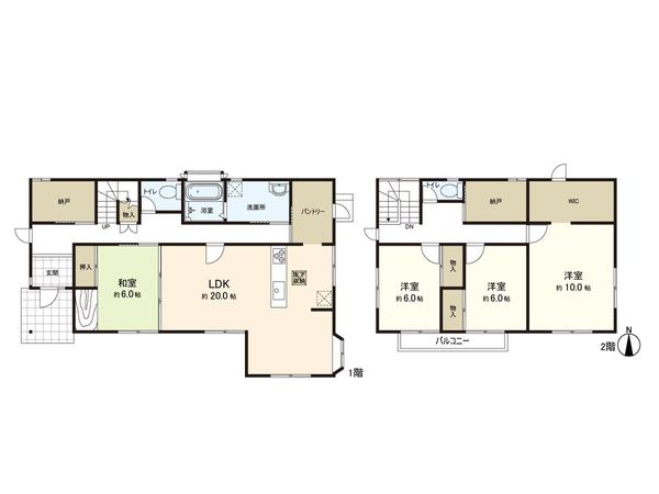 大和町もみじケ丘1丁目 戸建 間取図(平面図) 大和町もみじケ丘1丁目 戸建 間取図(平面図)