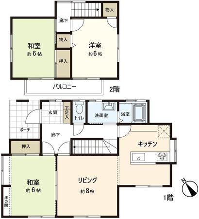 富谷市とちの木2丁目 戸建 間取図(平面図) 富谷市とちの木2丁目 戸建 間取図(平面図)