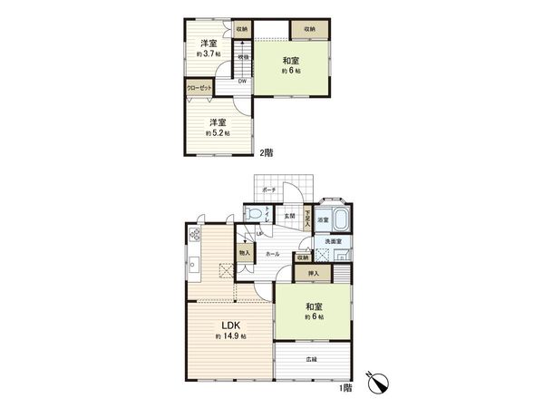 川平3丁目 戸建 間取図(平面図)
