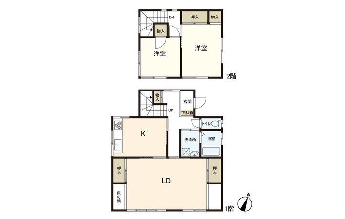 富谷市富ケ丘4丁目 戸建 間取図(平面図)