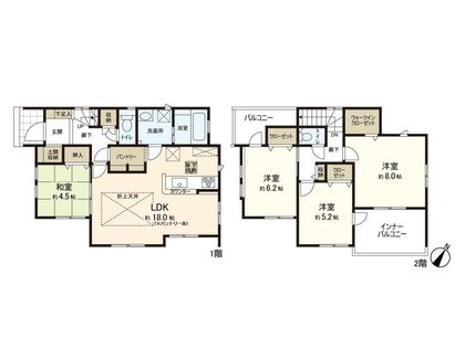 富谷市あけの平3丁目 新築戸建 間取図(平面図)