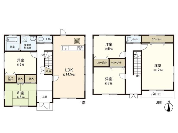 住吉台東5丁目 戸建 間取図(平面図)