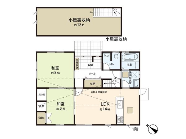 富谷市とちの木1丁目 戸建 間取図(平面図) 間取図(平面図)