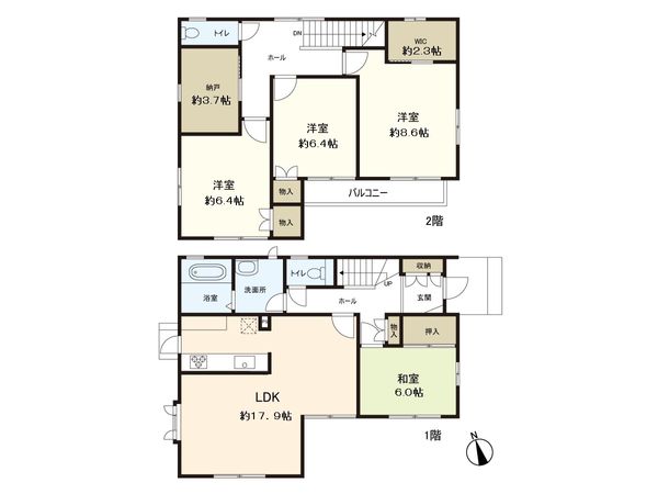 成田5丁目 戸建 間取図(平面図) 成田5丁目 戸建 間取図(平面図)