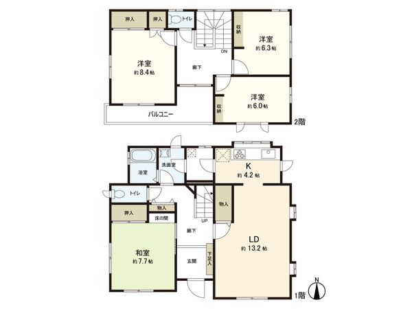 住吉台東2丁目 戸建 間取図(平面図) 住吉台東2丁目 戸建 間取図(平面図)