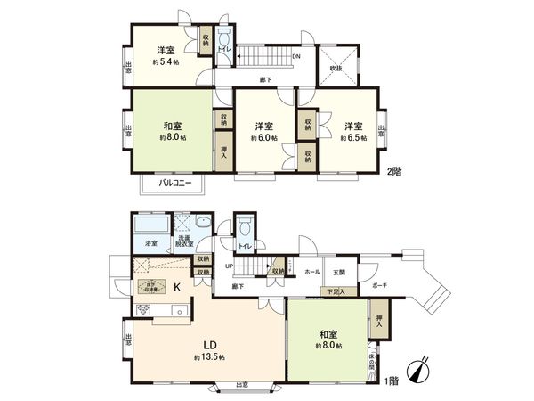 桂3丁目 戸建 間取図(平面図) 桂3丁目 戸建 間取図(平面図)
