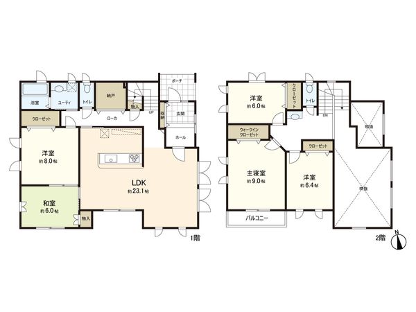 富谷市明石台四丁目 戸建 間取図(平面図) 富谷市明石台四丁目 戸建 間取図(平面図)