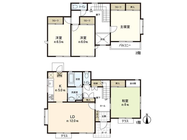 利府町皆の丘 戸建 間取図(平面図) 利府町皆の丘 戸建 間取図(平面図)