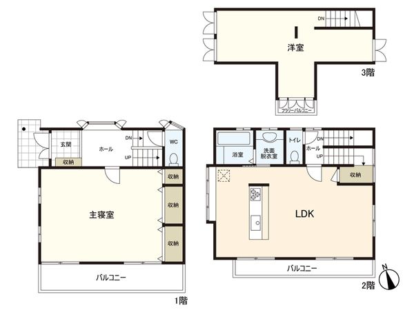 多賀城市山王字東町浦 戸建 間取図(平面図) 多賀城市山王字東町浦 戸建 間取図(平面図)