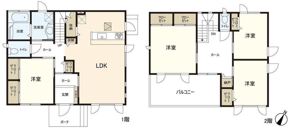 多賀城市桜木3丁目 戸建 間取図(平面図) 多賀城市桜木3丁目 戸建 間取図(平面図)