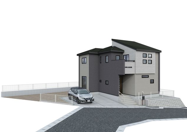 向陽台5丁目 新築戸建 外観パース図 向陽台5丁目 新築戸建 外観パース図