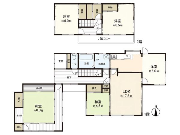 岩切字羽黒前 戸建 間取図(平面図)