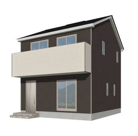 富ケ丘1丁目 2号棟 新築戸建 外観パース図 富ケ丘1丁目 2号棟 新築戸建 外観パース図
