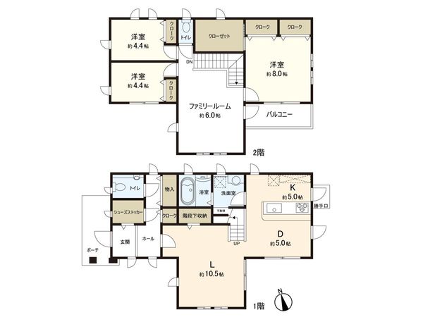 利府町菅谷台3丁目 戸建 間取図(平面図) 利府町菅谷台3丁目 戸建 間取図(平面図)