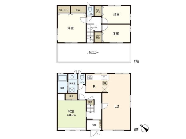 大和町もみじヶ丘3丁目 戸建 間取図(平面図) 大和町もみじヶ丘3丁目 戸建 間取図(平面図)