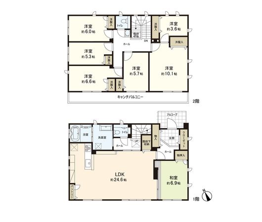 富谷市成田6丁目 戸建 間取図(平面図) 間取図(平面図)