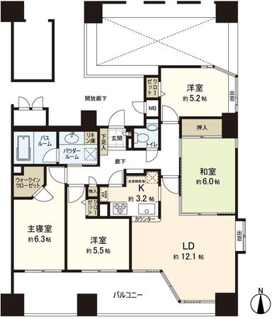 泉パークスクエアリヴィエール 間取図(平面図) 間取図(平面図)