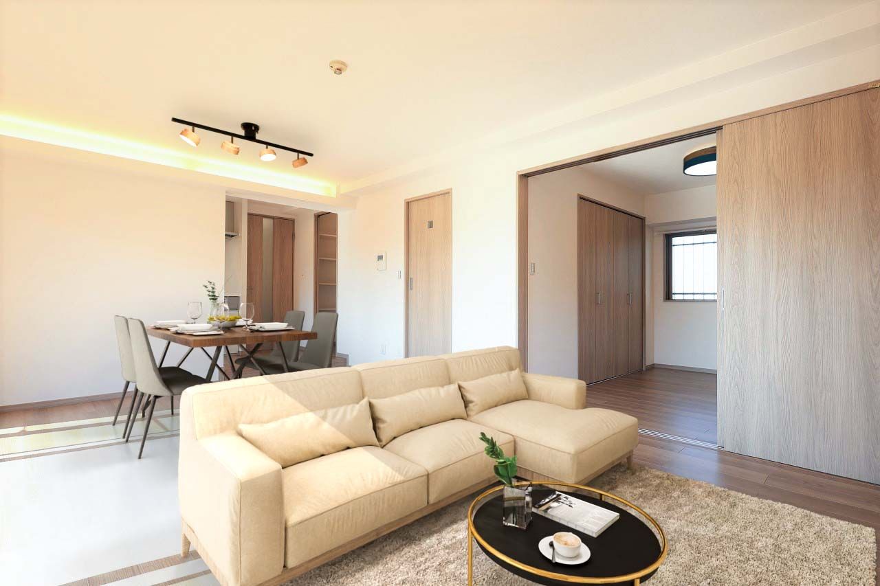 朝日プラザ上杉 リビング リビング