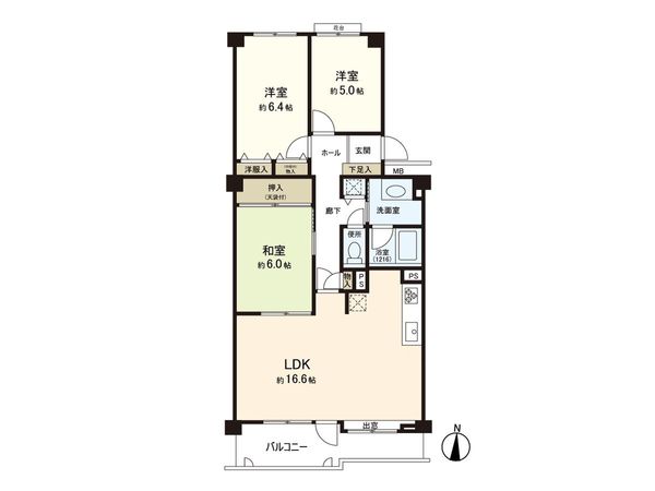 エクレール福住 弐番館 間取図(平面図) エクレール福住 弐番館 間取図(平面図)
