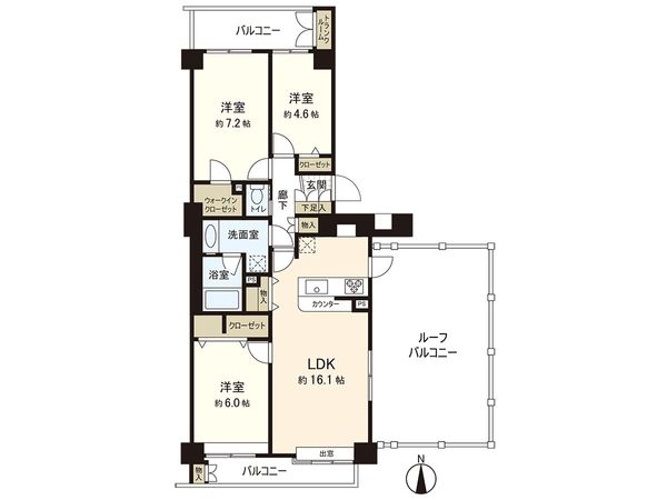 八乙女シティハウス 間取図(平面図) 八乙女シティハウス 間取図(平面図)