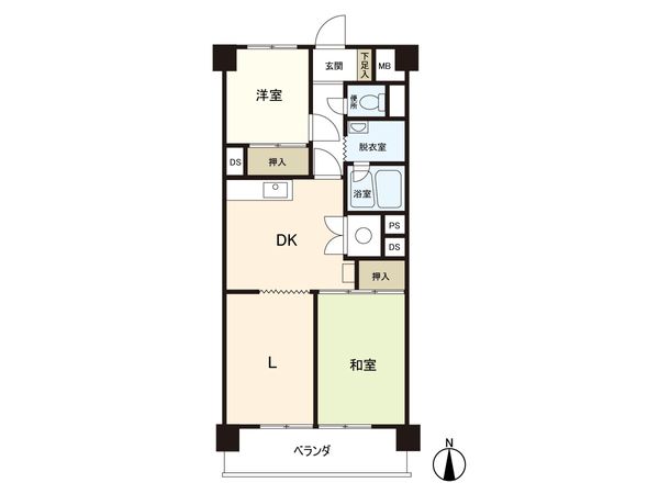 宮城野ハイツ 2号棟 間取図(平面図) 宮城野ハイツ 2号棟 間取図(平面図)