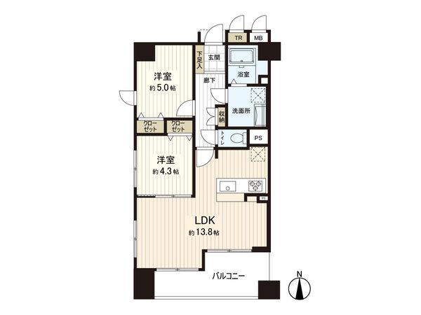 アルコイリス二日町エレガンテ 間取図(平面図) アルコイリス二日町エレガンテ 間取図(平面図)