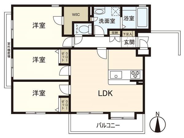ガーデンシティコート A街区 間取図(平面図) ガーデンシティコート A街区 間取図(平面図)