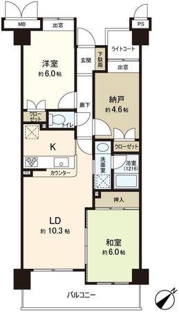 ナイスパークステージ泉中央 間取図(平面図) ナイスパークステージ泉中央 間取図(平面図)