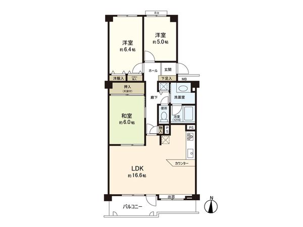 エクレール福住 弐番館 間取図(平面図) エクレール福住 弐番館 間取図(平面図)
