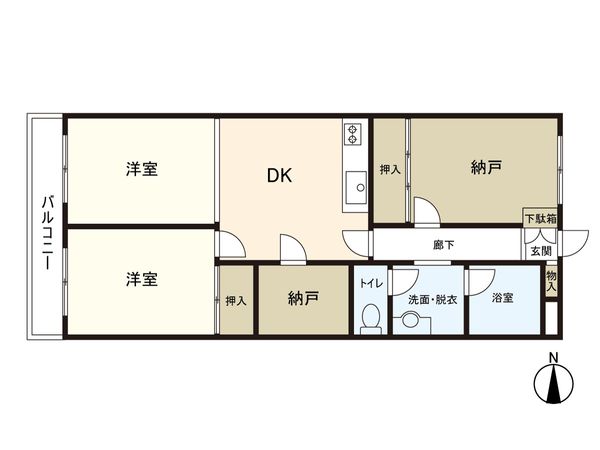 チサンマンション第5仙台 間取図(平面図) チサンマンション第5仙台 間取図(平面図)