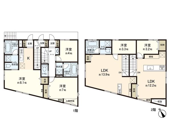 casa tagajyo 間取図(平面図) casa tagajyo 間取図(平面図)