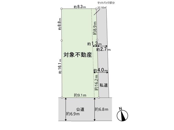 成田町 土地 区画図