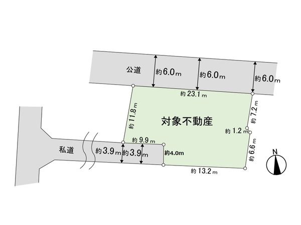 郡山7丁目 土地 区画図