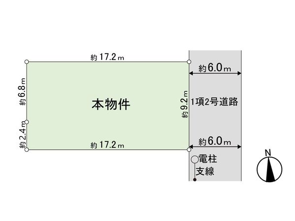 増田三丁目 土地 A区画 区画図 区画図