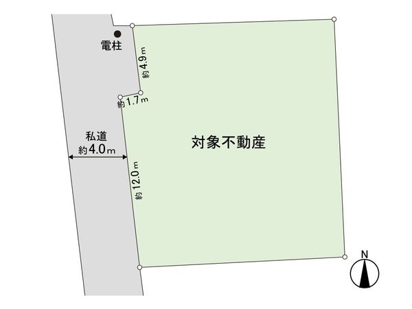 西の平二丁目 土地 区画図