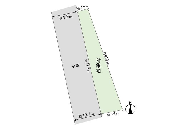 西多賀1丁目 土地 区画図 区画図