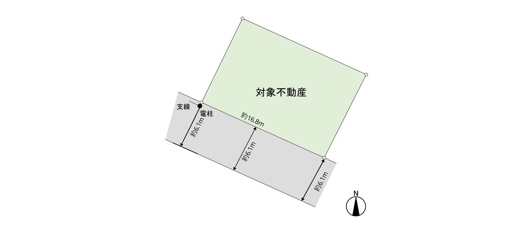 名取市上余田字千刈田 土地 区画図