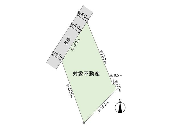 緑ケ丘3丁目  土地 区画図