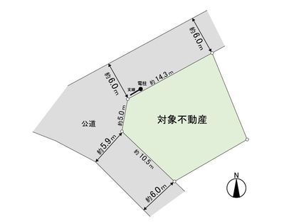 土地 東中田2丁目 区画図