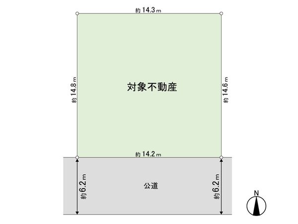土地 人来田二丁目 区画図 土地 人来田二丁目 区画図