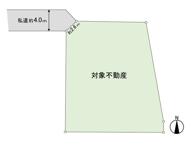 土地 袋原4丁目 区画図 土地 袋原4丁目 区画図