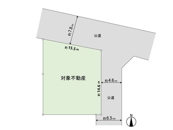 中田町字前沖 戸建 区画図 中田町字前沖 戸建 区画図