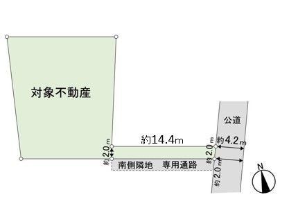上野山一丁目 土地 区画図