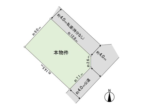 緑ヶ丘4丁目 土地 区画図 緑ヶ丘4丁目 土地 区画図